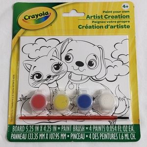 Crayola Cat & Dog Paint Your Own Artist Creation Kids Activity Set